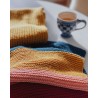 Colour Block knitted scarf - two-needle knit with MUSA Merino DK
