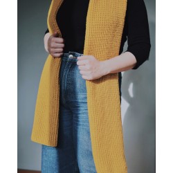 Biscotti knit scarf - two-needle knit with MUSA Merino Fingering